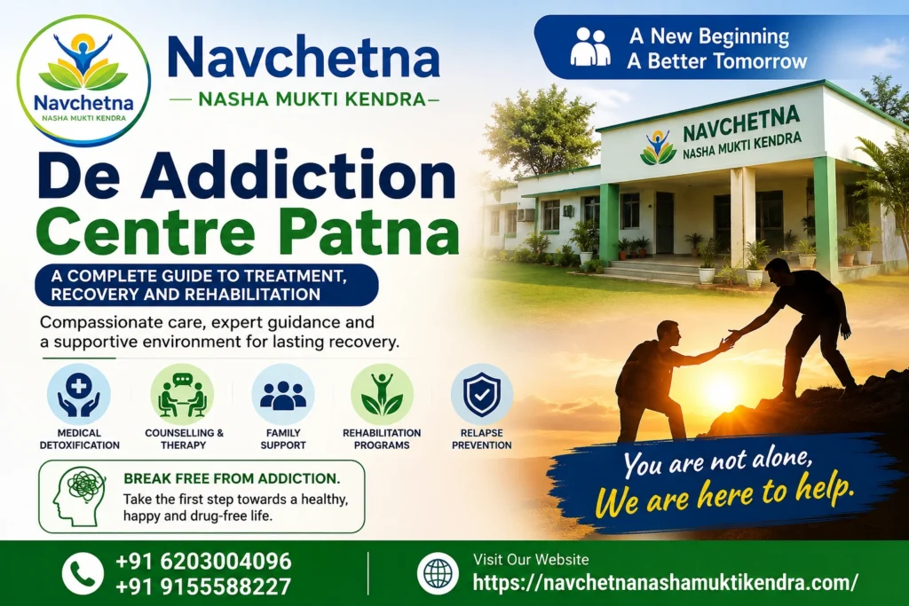 De Addiction Centre Patna for treatment, recovery and rehabilitation